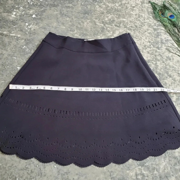 Loft Laser Cut Black Skirt - Picture 7 of 8